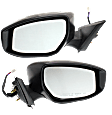 2017 Nissan Altima - Driver and Passenger Side Mirror, Power Adjust, Heated, Paintable, Manual Folding, In-housing Signal Light, No Blind Spot Feature, No Memory, No Puddle Light, No Auto-Dimming