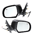 Driver and Passenger Side Mirror, Power Adjust, Heated, Manual Folding, Paintable, No Signal Light, No Memory, No Puddle Light, No Auto-Dim, No Blind Spot Feature