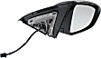 Driver and Passenger Side Mirrors, Power, Manual Folding, Heated, Paintable, No Signal Light, No Memory, No Puddle Light, No Auto-Dimming, No Blind Spot Feature