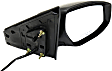 2013-2019 Nissan Sentra - Driver and Passenger Side Mirror, Power Adjust, Heated, Manual Folding, Paintable, In-housing Signal Light, Without Memory Recall, No Puddle Light, No Auto-Dimming, No Blind Spot Feature
