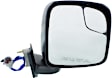 2020 Nissan NV2500 - Driver and Passenger Side Mirror, For Models Without Appearance Package, Power Adjust, Heated, Textured Black, Manual Folding, No Signal Light, With Blind Spot Glass, Without Memory Recall, No Puddle Light, No Auto-Dimming