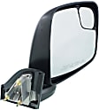Driver and Passenger Side Mirror, Manual Adjust, Non-Heated, Manual Folding, Textured Black, No Signal Light, No Memory, No Puddle Light, No Auto-Dim, With Blind Spot Glass