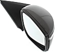 Driver and Passenger Side Mirrors, Power Adjust, Manual Folding, Non-Heated, Paintable, In-housing Signal Light, No Memory, No Puddle Light, No Auto-Dimming, No Blind Spot Feature