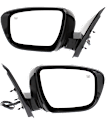 Driver and Passenger Side Mirrors, Power Adjust, Manual Folding, Heated, Paintable, In-housing Signal Light, No Memory, No Puddle Light, No Auto-Dimming, No Blind Spot Feature