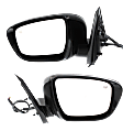 Driver and Passenger Side Mirrors, Power Adjust, Manual Folding, Heated, Paintable, In-housing Signal Light, With memory, No Puddle Light, No Auto-Dimming, No Blind Spot Feature