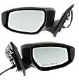 2019 Nissan Sentra - Driver and Passenger Side Mirror, Power Adjust, Heated, Paintable, Manual Folding, No Signal Light, No Blind Spot Feature, Without Memory Recall, No Puddle Light, No Auto-Dimming