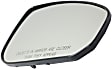 Driver and Passenger Side Mirror Glass, Non-Heated, No Blind Spot Feature