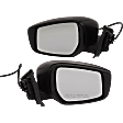 Driver and Passenger Side Mirrors, Power Adjust, Manual Folding, Non-Heated, Textured Black, No Signal Light, No Memory, No Puddle Light, No Auto-Dimming, No Blind Spot Feature