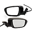 2017-2020 Nissan Rogue - Driver and Passenger Side Mirrors, Power, Manual Folding, Heated, Paintable, In-housing Signal Light, With memory, No Puddle Light, No Auto-Dimming, No Blind Spot Feature