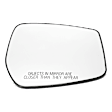 2015-2019 Nissan Versa Note - Driver and Passenger Side Mirror Glass, Heated, No Blind Spot Feature
