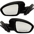 Driver and Passenger Side Mirrors, Power Adjust, Manual Folding, Non-Heated, Paintable, No Signal Light, No Memory, No Puddle Light, No Auto-Dimming, No Blind Spot Feature