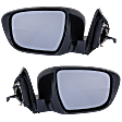 Driver and Passenger Side Mirrors, Power Adjust, Manual Folding, Heated, Paintable, In-housing Signal Light, No Memory, No Puddle Light, No Auto-Dimming, No Blind Spot Feature
