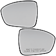 Driver and Passenger Side Mirror Glasses, Non-Heated, No Blind Spot Feature, No Turn Signal Light, For Models Without Premium Package