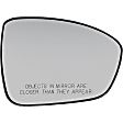 Driver and Passenger Side Mirror Glasses, Non-Heated, No Blind Spot Feature, No Turn Signal Light, For Models Without Premium Package