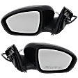 Driver and Passenger Side Mirrors, Power Adjust, Manual Folding, Non-Heated, Paintable, No Signal Light, No Memory, No Puddle Light, No Auto-Dimming, No Blind Spot Feature