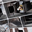 Crew Cab Pickup Driver and Passenger Side Towing Mirror, Upper - Power Adjust, Lower - Manual Adjust, Heated Upper Glass; Non-Heated Lower Glass, Manual Folding, Chrome, In-housing Signal Light