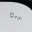 Crew Cab Pickup Driver and Passenger Side Towing Mirror, Upper - Power Adjust, Lower - Manual Adjust, Heated Upper Glass; Non-Heated Lower Glass, Manual Folding, Chrome, In-housing Signal Light