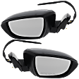 Driver and Passenger Side Mirrors, Power Adjust, Manual Folding, Heated, Paintable, In-housing Signal Light, No Memory, No Puddle Light, No Auto-Dimming, No Blind Spot Feature