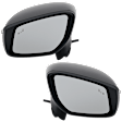Driver and Passenger Side Mirrors, Power Adjust, Manual Folding, Heated, Paintable, In-housing Signal Light, No Memory, No Puddle Light, No Auto-Dimming, With Blind Spot Detection in Glass