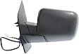 2005 Nissan Titan XE - Driver and Passenger Side Mirror, Power Adjust, Non-Heated, Textured Black, Manual Folding, No Signal Light, No Blind Spot Feature, No Memory, No Puddle Light, No Auto-Dimming