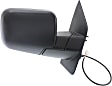 2005 Nissan Titan XE - Driver and Passenger Side Mirror, Power Adjust, Non-Heated, Textured Black, Manual Folding, No Signal Light, No Blind Spot Feature, No Memory, No Puddle Light, No Auto-Dimming
