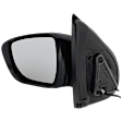 Driver and Passenger Side Mirror, Power Adjust, Non-Heated, Manual Folding, Paintable, No Signal Light, No Memory, No Puddle Light, No Auto-Dim, No Blind Spot Feature