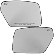 Driver and Passenger Side Mirror Glass, Heated, No Blind Spot Feature