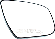 Driver and Passenger Side Mirror Glass, Non-Heated, Non-Towing, With backing plate, Includes (2) Mirror Glasses