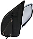 Driver and Passenger Side Mirror, Power Adjust, Heated, Manual Folding, Chrome, No Signal Light, No Memory, No Puddle Light, No Auto-Dim, No Blind Spot Feature