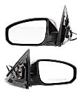 Driver and Passenger Side Mirrors, Power Adjust, Manual Folding, Heated, Paintable, No Signal Light, No Memory, No Puddle Light, No Auto-Dimming, No Blind Spot Feature
