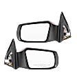 2008 Nissan Altima S - Driver and Passenger Side Mirror, Power Adjust, Non-Heated, Paintable, Non-Folding, No Signal Light, No Blind Spot Feature, No Memory, No Puddle Light, No Auto-Dimming, Sedan