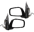 Driver and Passenger Side Mirrors, Power, Manual Folding, Non-Heated, Textured Black, No Signal Light, No Memory, No Puddle Light, No Auto-Dimming, No Blind Spot Feature