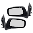 Driver and Passenger Side Mirrors, Manual Adjust, Manual Folding, Non-Heated, Textured Black, No Signal Light, No Memory, No Puddle Light, No Auto-Dimming