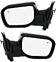 2005-2015 Nissan Armada - Driver and Passenger Side Mirror, Power Adjust, Heated, Manual Folding, Chrome, No Signal Light, No Memory, No Puddle Light, No Auto-Dimming, No Blind Spot Feature