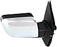2005-2015 Nissan Armada - Driver and Passenger Side Mirror, Power Adjust, Heated, Manual Folding, Chrome, No Signal Light, No Memory, No Puddle Light, No Auto-Dimming, No Blind Spot Feature