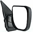 2005-2015 Nissan Armada - Driver and Passenger Side Mirror, Power Adjust, Heated, Manual Folding, Chrome, No Signal Light, No Memory, No Puddle Light, No Auto-Dimming, No Blind Spot Feature