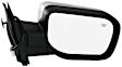 2005-2015 Nissan Armada - Driver and Passenger Side Mirror, Power Adjust, Heated, Manual Folding, Chrome, No Signal Light, No Memory, No Puddle Light, No Auto-Dimming, No Blind Spot Feature