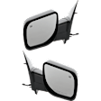 Driver and Passenger Side Mirror, Power Adjust, Heated, Manual Folding, Textured Black, No Signal Light, No Memory, No Puddle Light, No Auto-Dimming, No Blind Spot Feature