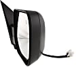 Driver and Passenger Side Mirror, Power Adjust, Heated, Manual Folding, Textured Black, No Signal Light, No Memory, No Puddle Light, No Auto-Dimming, No Blind Spot Feature