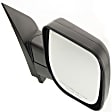 2004-2015 Nissan Titan - Driver and Passenger Side Mirror, Manual Adjust, Non-Heated, Manual Folding, Textured Black, No Signal Light, Without Memory Recall, No Puddle Light, No Auto-Dimming, No Blind Spot Feature