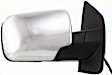 2004-2006 Nissan Titan - Driver and Passenger Side Mirror, Power Adjust, Heated, Manual Folding, Chrome, No Signal Light, With Memory, With Puddle Light, No Auto-Dimming, No Blind Spot Feature