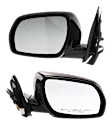Driver and Passenger Side Non-Towing Mirrors, Power Adjust, Manual Folding, Heated, Paintable, No Signal Light, With memory, No Puddle Light, No Auto-Dimming, No Blind Spot Feature