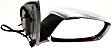 Driver and Passenger Side Mirrors, Power, Manual Folding, Non-Heated, Chrome, No Signal Light, No Memory, No Puddle Light, No Auto-Dimming, No Blind Spot Feature