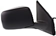 Driver and Passenger Side Mirror, Power Adjust, Heated, Manual Folding, Textured Black, No Signal Light, No Memory, No Puddle Light, No Auto-Dimming, No Blind Spot Feature