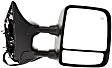 2008 Nissan Titan PRO-4X - Driver and Passenger Side Towing Mirror, Power Adjust, Heated, Textured Black, Manual Folding, No Signal Light, With Blind Spot Glass, Without Memory Recall, No Puddle Light, No Auto-Dimming