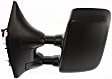 2008-2015 Nissan Titan - Driver and Passenger Side Towing Mirror, Power Adjust, Heated, Manual Folding, Textured Black, No Signal Light, With Memory, No Puddle Light, No Auto-Dimming, With Blind Spot Glass