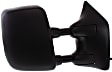 2008-2015 Nissan Titan - Driver and Passenger Side Towing Mirror, Power Adjust, Heated, Manual Folding, Textured Black, No Signal Light, With Memory, No Puddle Light, No Auto-Dimming, With Blind Spot Glass