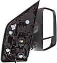 2008-2015 Nissan Titan - Driver and Passenger Side Towing Mirror, Power Adjust, Heated, Manual Folding, Textured Black, No Signal Light, With Memory, No Puddle Light, No Auto-Dimming, With Blind Spot Glass