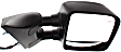 2008-2015 Nissan Titan - Driver and Passenger Side Towing Mirror, Power Adjust, Heated, Manual Folding, Textured Black, No Signal Light, With Memory, No Puddle Light, No Auto-Dimming, With Blind Spot Glass