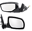 Driver and Passenger Side Mirror, Power Adjust, Non-Heated, Manual Folding, Paintable, No Signal Light, With Memory, No Puddle Light, No Auto-Dim, No Blind Spot Feature
